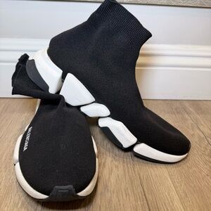Balenciaga Speed Trainer Black Sock Sneakers Size EU 41 US 8